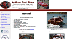 Desktop Screenshot of antiqueboatshop.com